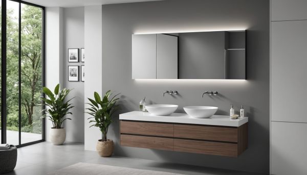 Meuble vasque design pour une salle d eau moderne